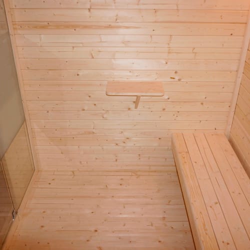 HOME DELUXE Saunahaus »Talo«, BxHxT: 400 x 220 x 217 cm, 8 kW Saunaofen - beige