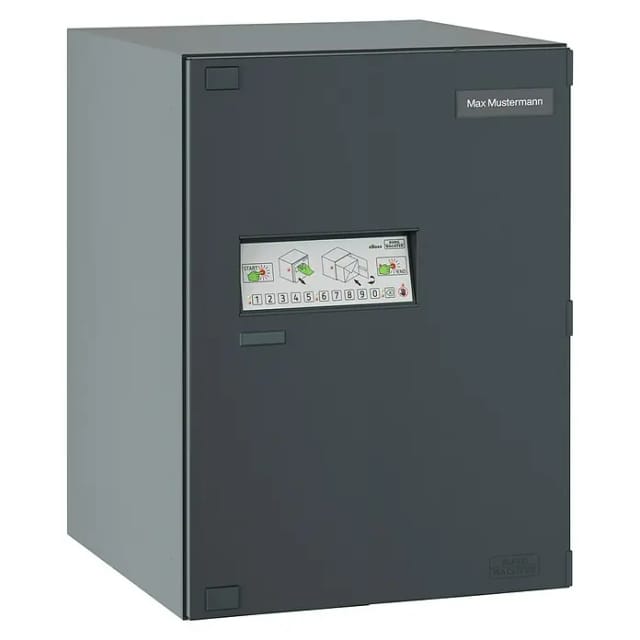 BURG WÄCHTER Paketbox »eBoxx«, BxHxT: 57,5 x 76 x 45 cm, Stahl - grau