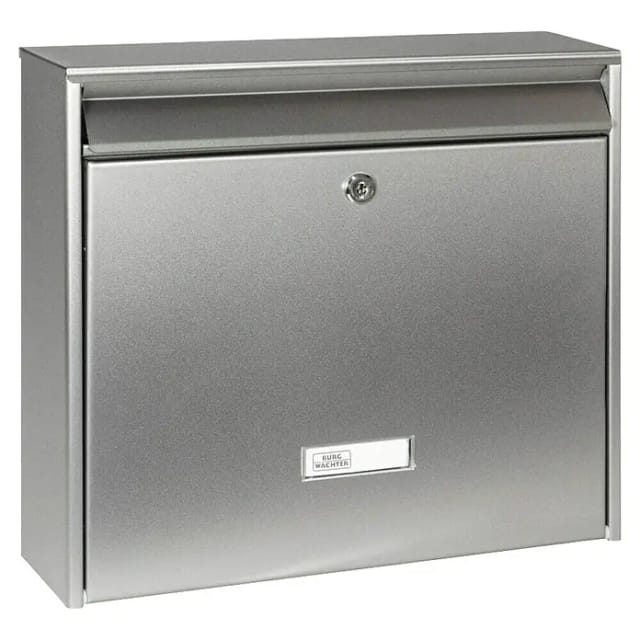 BURG WÄCHTER Briefkasten »Inoxstar«, BxHxT: 36,2 x 32,2 x 10 cm, Edelstahl - silberfarben