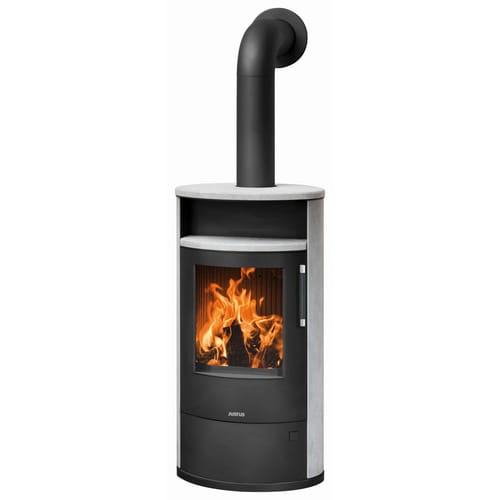 JUSTUS Kaminofen »Island 7 2.0«, schwarz/grau, Speckstein, 7 kW