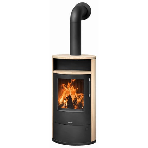 JUSTUS Kaminofen »Island 7 2.0«, Sandstein, 7 kW - schwarz