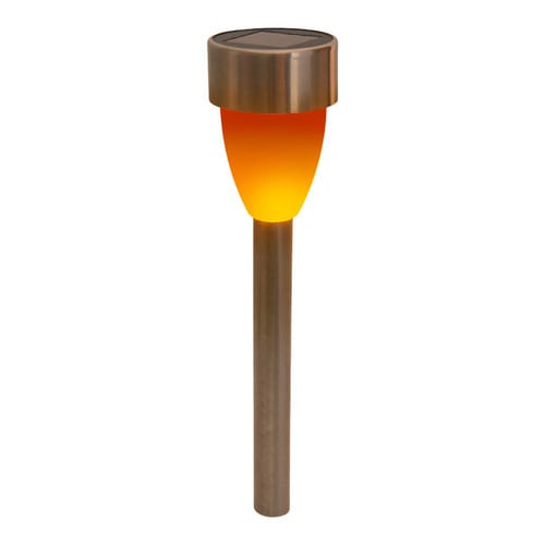 NÄVE Solarleuchte, 0,2 Ah, LED, Metall/Kunststoff - silberfarben