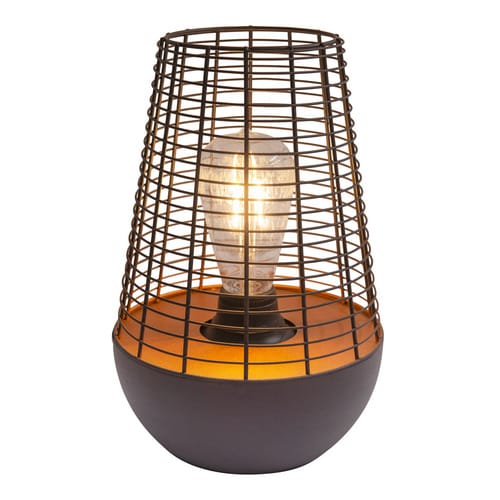 NÄVE LED Dekoleuchte, ∅xH: 18 x 25 cm, Metall - schwarz
