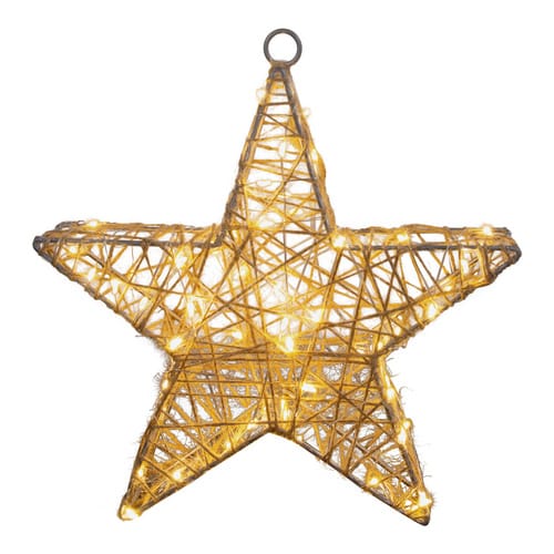 NÄVE Weihnachtsstern »Metallstern«, BxH: 25 x 25 cm, natur - beige