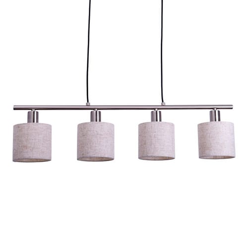 NÄVE Pendelleuchte »MARON«, BxHxL: 12 x 19 x 71,5 cm, Metall/Textil - beige