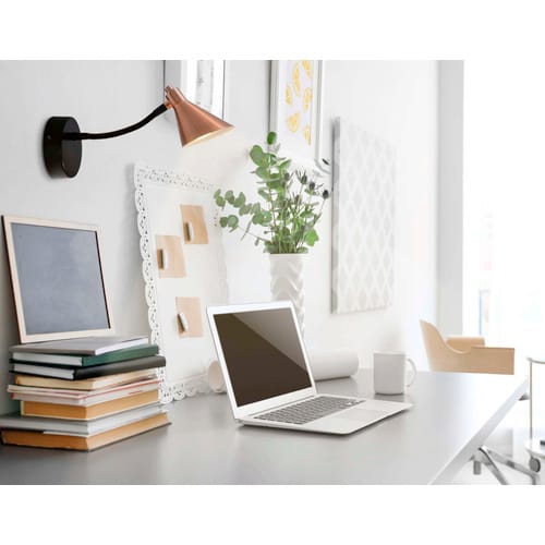 NÄVE LED-Wandleuchte »Copper«, ∅xH: 13,5 x 19 cm, Metall - braun