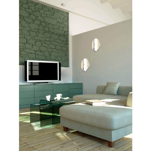 NÄVE LED-Wandleuchte »Lucca«, ∅xH: 20 x 120 cm, Metall/Glas - silberfarben