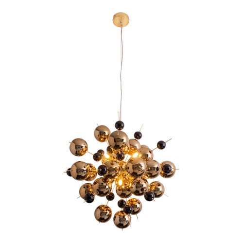NÄVE Pendelleuchte »EXPLOSION«, ∅xH: 65 x 12,5 cm, Metall/Glas - goldfarben