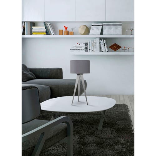 NÄVE Hockerleuchte »Tripod«, BxL: 280 x 280 mm, ohne Leuchtmittel - grau