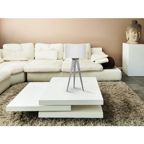 NÄVE Hockerleuchte »Tripod«, BxL: 280 x 280 mm, ohne Leuchtmittel - weiss
