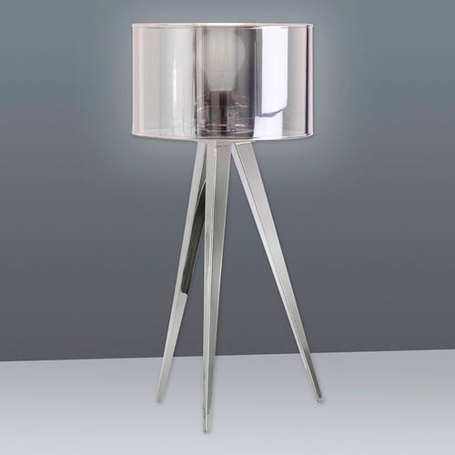 NÄVE Hockerleuchte »Tripod«, BxL: 280 x 280 mm, ohne Leuchtmittel - silberfarben