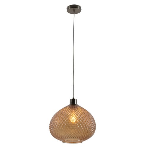 NÄVE Pendelleuchte »Surrat«, ∅xH: 29 x 150 cm, Metall/Glas/Kunststoff - braun