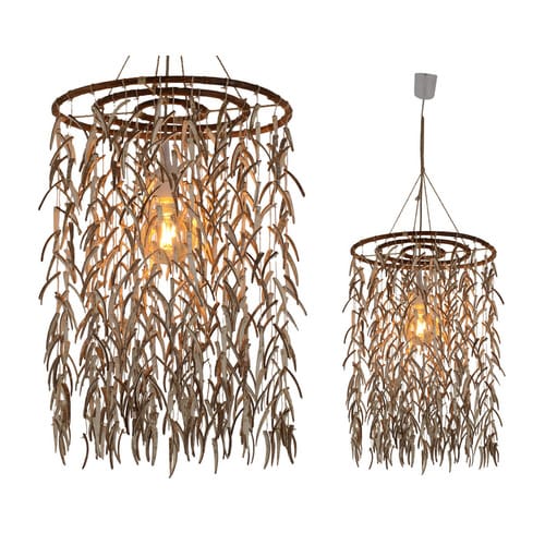 NÄVE Pendelleuchte »Kokos«, ∅xH: 40 x 23 cm, Naturmaterial - beige