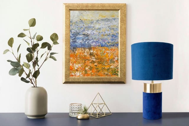 NÄVE Tischleuchte »BORDO«, BxL: 180 x 180 mm, ohne Leuchtmittel - blau