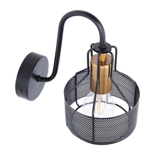 NÄVE Wandleuchte »Foro«, BxHxL: 13,5 x 132 x 22 cm, Metall - schwarz