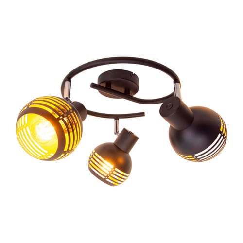 NÄVE Deckenrondell »Casco«, ∅xH: 48 x 6,5 cm, Metall - schwarz