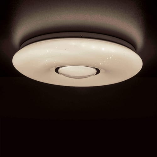 NÄVE LED-Deckenleuchte »Picton«, ∅xH: 50 x 13 cm, Metall/Kunststoff - weiss