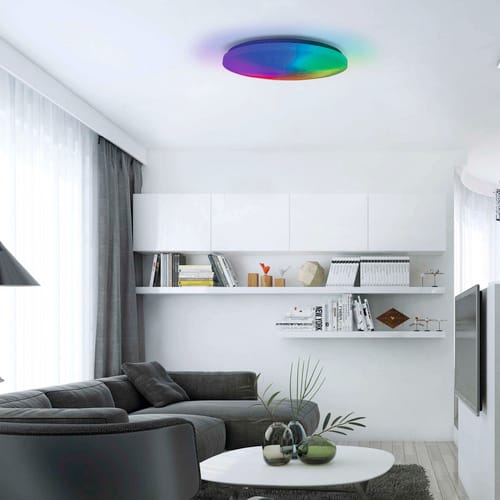 NÄVE LED-Deckenleuchte »SLIGO«, ∅xH: 38 x 21 cm, Metall/Kunststoff - bunt