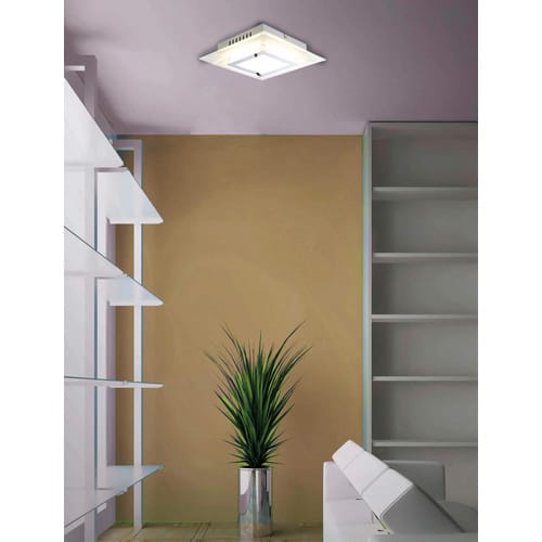 NÄVE Wand-/Deckenleuchte »Lucca«, BxHxL: 28 x 150 x 28 cm, Metall/Glas - silberfarben