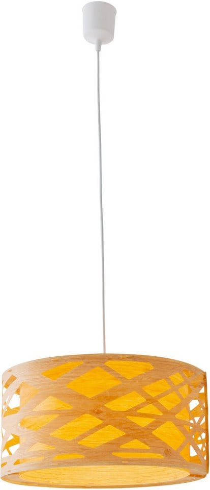 NÄVE Pendelleuchte »Finja«, ∅xH: 40 x 128 cm, Kunststoff - beige