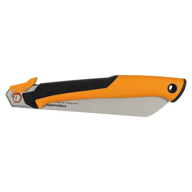 FISKARS Zugsäge »Power Tooth«, Klappbar, Länge: 25 cm, Material Sägeblatt: Metall - orange