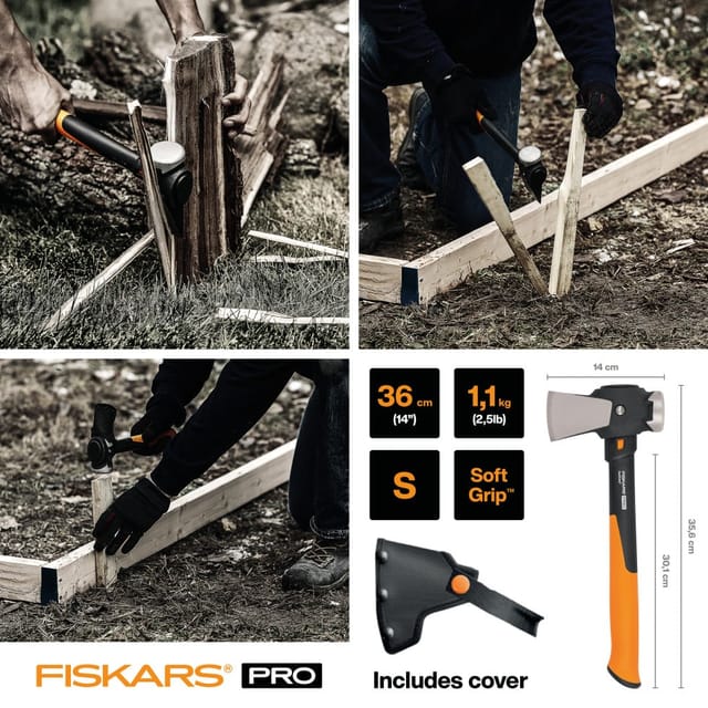 FISKARS Axt »Pro IsoCore-TM«, Bauaxt S - orange
