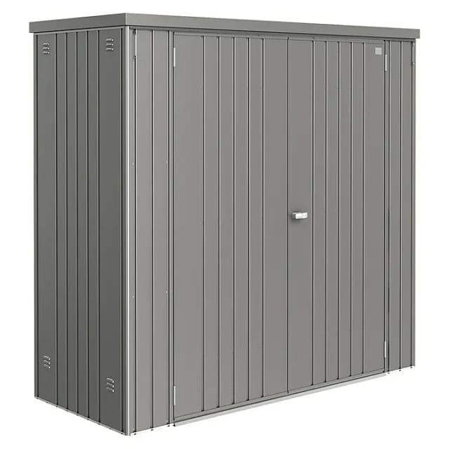 BIOHORT Geräteschrank »CasaNova«, BxHxT: 190 x 182,5 x 83 cm (Aufstellmaße), Stahl - grau