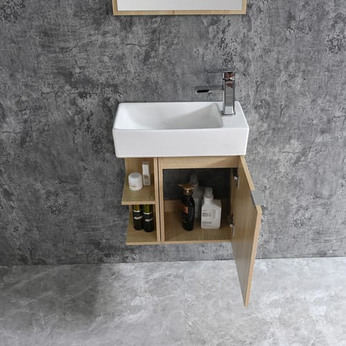 Sanotechnik Badmöbel-Set »Spring«, 3-teilig, Unterschrank BxHxT: 50 x 60 x 24 cm, zerlegt - braun