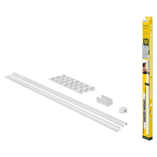 SCHELLENBERG Kabelkanal, weiß, geeignet für Stromkabel bis max. Ø 9 mm - weiss