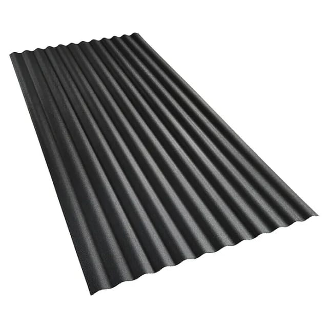 GUTTA Dachplatte, Stärke: 2,3 mm, anthrazit, Kunststoff - schwarz
