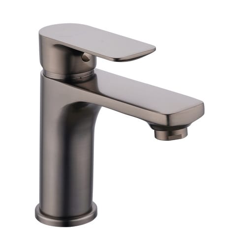 WELLWATER Waschtisch-Einhebelmischer »Bozen«, Höhe: 152,4 mm, Messing/Zink, graphitfarben - silberfarben
