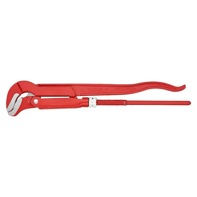 KNIPEX Eckrohrzange, S-förmiges Maul - rot