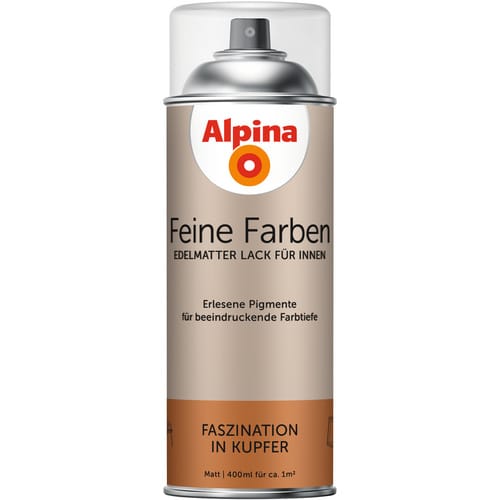 ALPINA Sprühlack »Feine Farben«, 400 ml, für ca. 1 m², rot, edelmatt