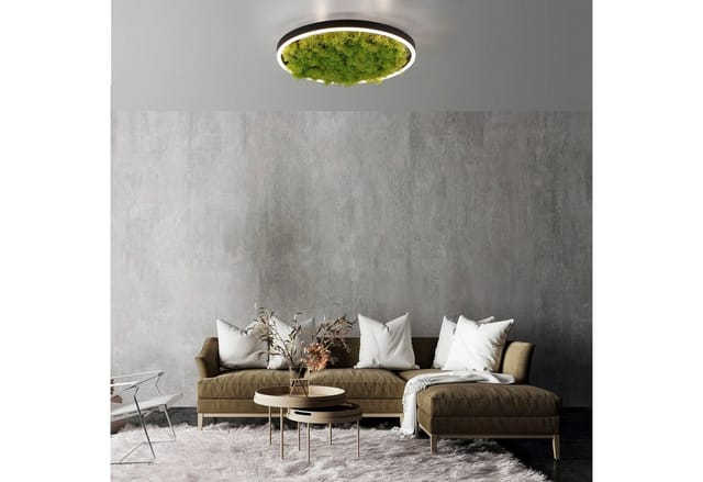 JUST LIGHT LED-Deckenleuchte »GREEN RITUS«, rund, moos - gruen