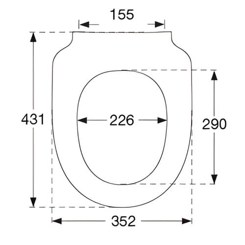 PRESSALIT® WC-Sitz »I-Can«, BxL: 35,2 x 43,1 cm, D-Form, weiß - weiss