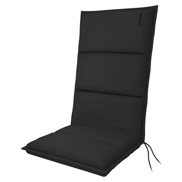 DOPPLER Auflage »City «, BxHxL: 48 x 6 x 119 cm, aus 100% Polyester, anthrazit - schwarz
