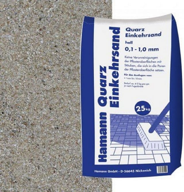 Sand, Quarz Einkehrsand 0,1-1,0 mm hell - beige
