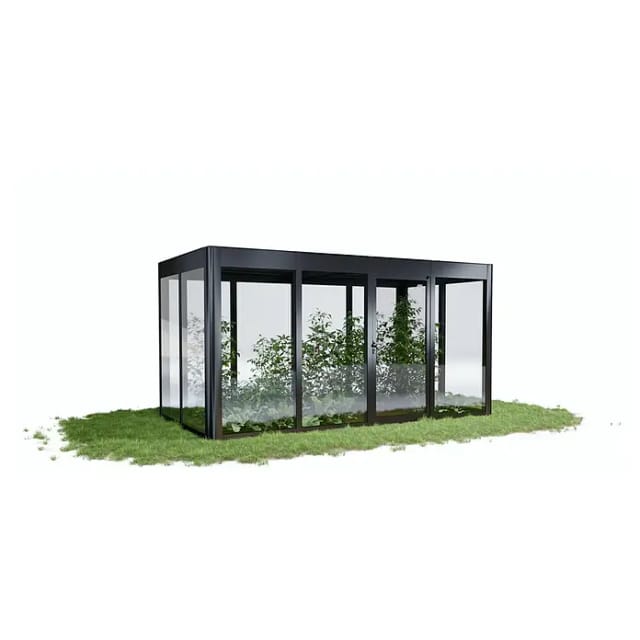 SunElements Gewächshaus »SunGarden Infinity 4.2«, BxHxT: 443 x 229 x 233 cm, anthrazit-metallic - grau