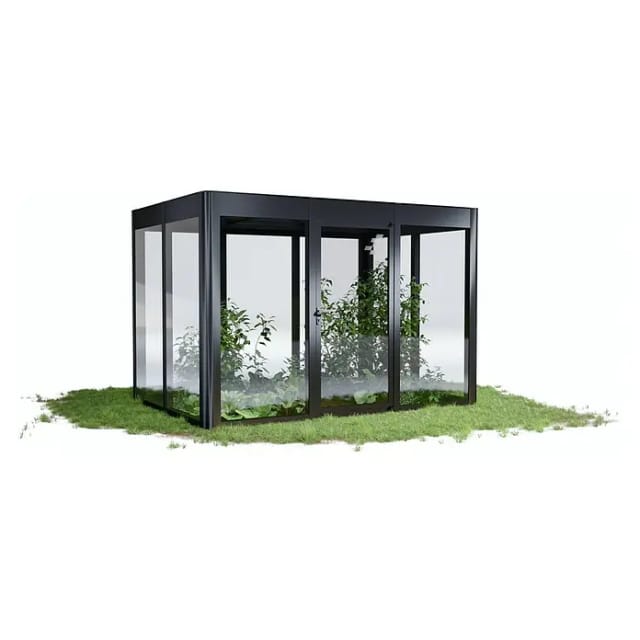 SunElements Gewächshaus »SunGarden Infinity 3.2«, BxHxT: 338 x 229 x 233 cm, anthrazit-metallic - grau