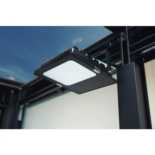 SunElements Pflanzenlampe, LED 50 W, Vollspektrum: 450-750 Nm, 4er Set - schwarz