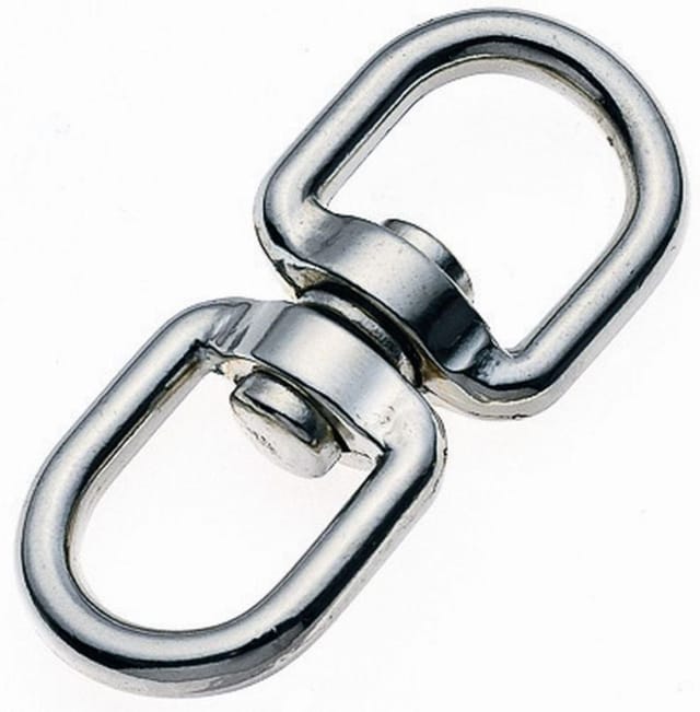 CONACORD Wirbelschäkel, Ø: 6 mm, rostfrei - grau