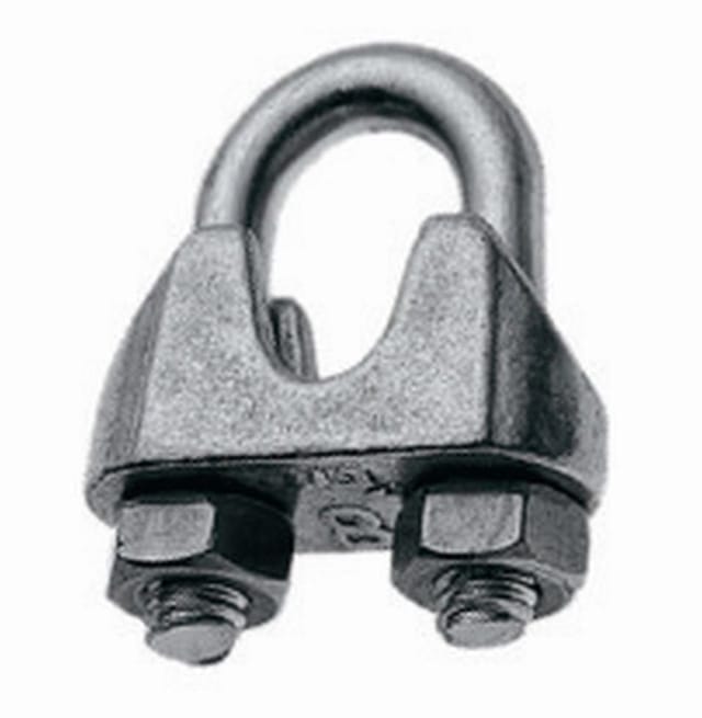 CONACORD Seilklemme, Ø: 8 mm, rostfrei, 2 Stück - grau