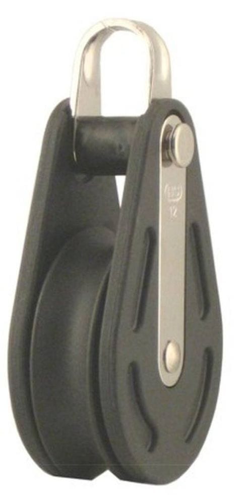 CONACORD Blockseilrolle, für Seile bis 12 mm Ø - schwarz