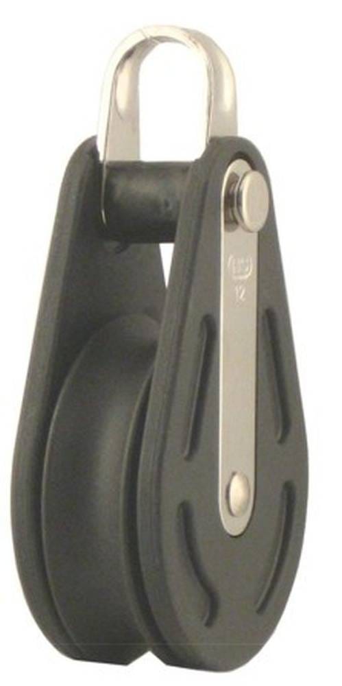 CONACORD Blockseilrolle, für Seile bis 8 mm Ø - schwarz