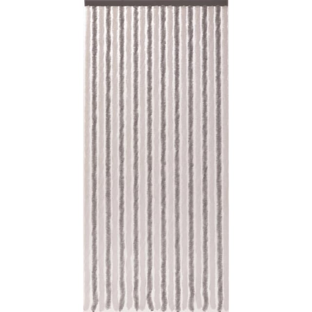 CONACORD Vorhang »Flauschi«, BxH: 90 x 200 cm, silberfarben/weiß - grau