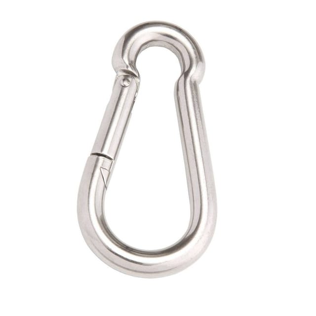 CONACORD Karabinerhaken, für Seile bis 15 mm Ø - silberfarben