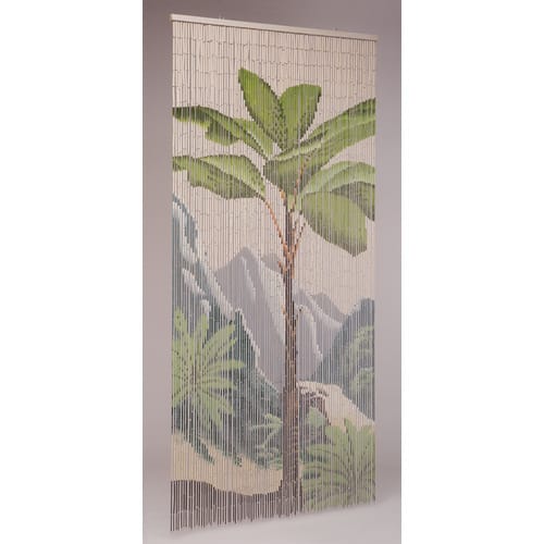 CONACORD Vorhang, BxH: 90 x 200 cm, Tropical-Motiv, beige/grün