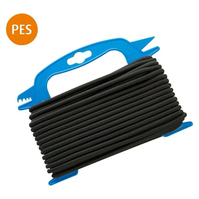 CONACORD Gummiseil, Ø: 6 mm, Länge: 20 m, schwarz