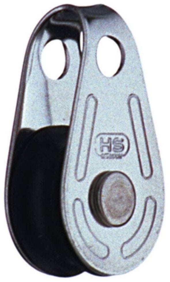 CONACORD Block, für Seile bis 6 mm Ø - silberfarben