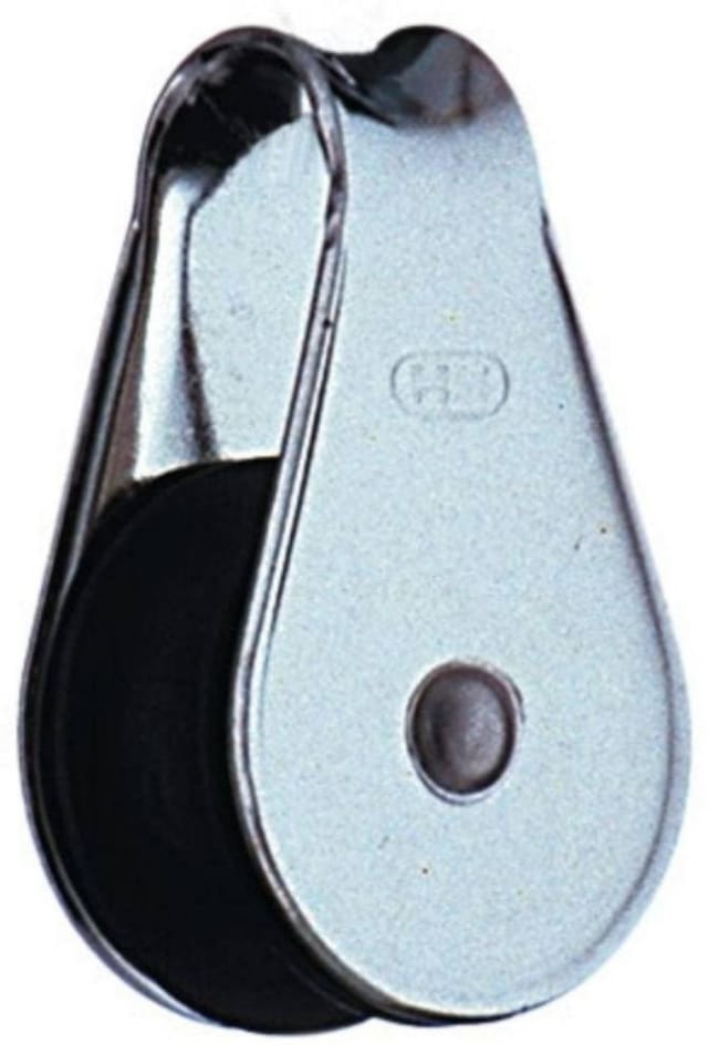 CONACORD Block, für Seile bis 10 mm Ø - silberfarben